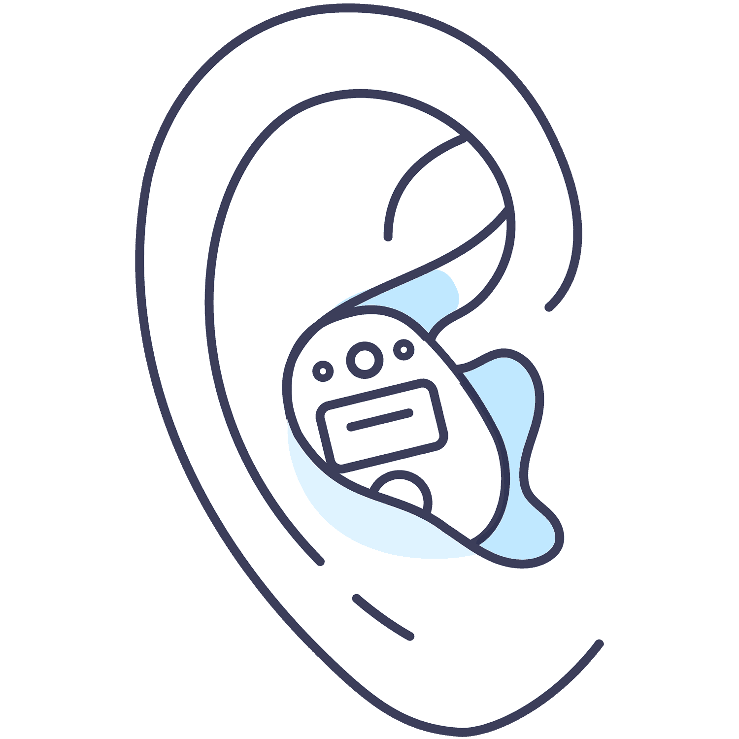 In-the-ear (ITE) hearing aid